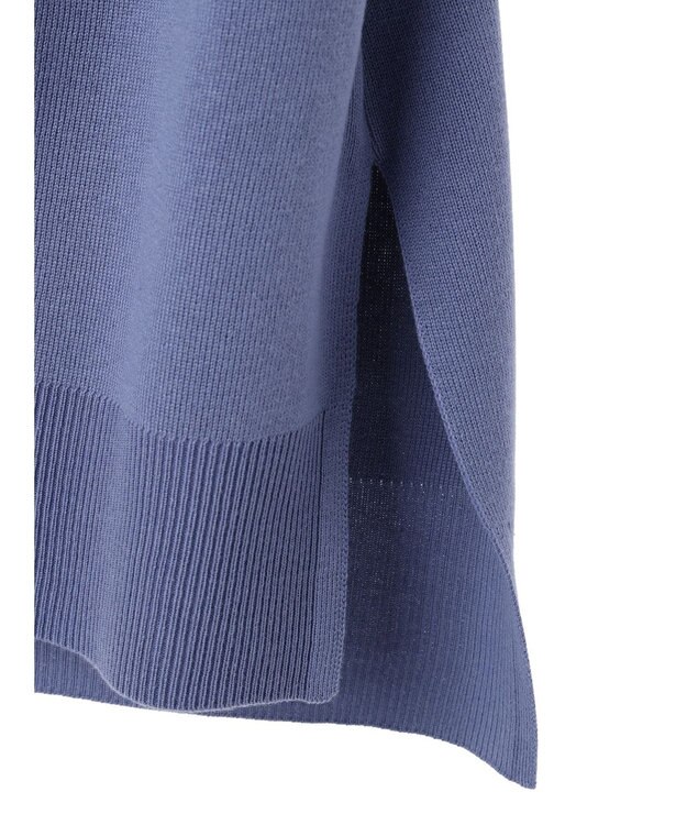 earth music&ecology サイドスリットルーズチュニック Blue