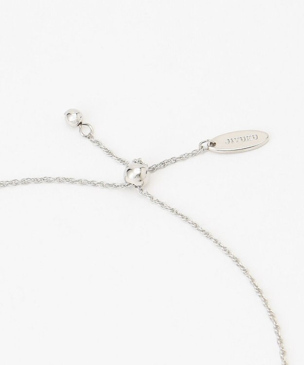 自由区 【長さ調節可】リバーシブルネックレス シルバー系