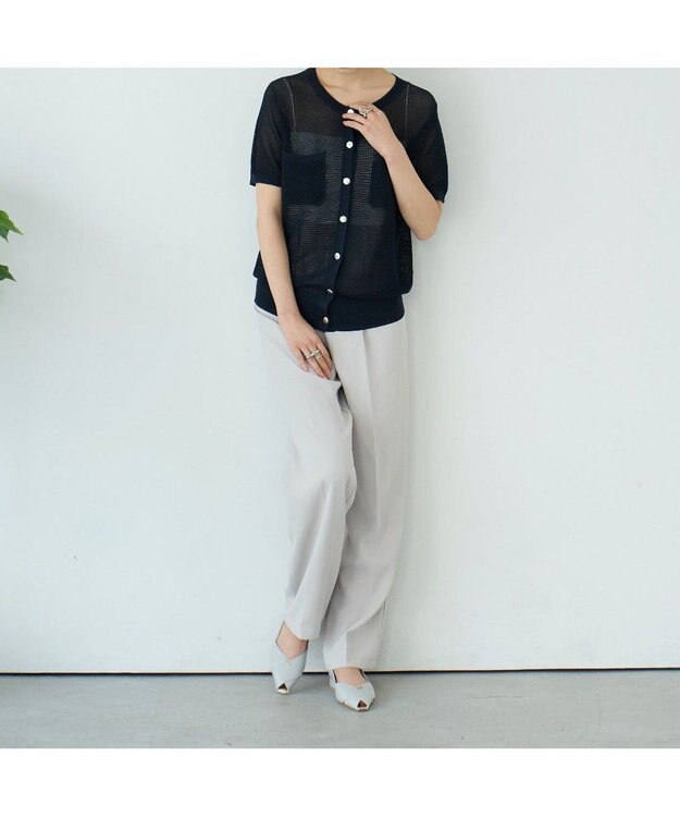 MODE ET JACOMO <carino>オープントゥパンプス グレー