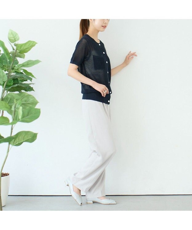 MODE ET JACOMO <carino>オープントゥパンプス グレー