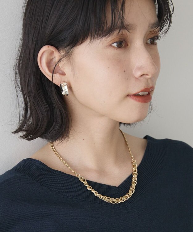 AMERICAN HOLIC ツイストチェーンネックレス Gold