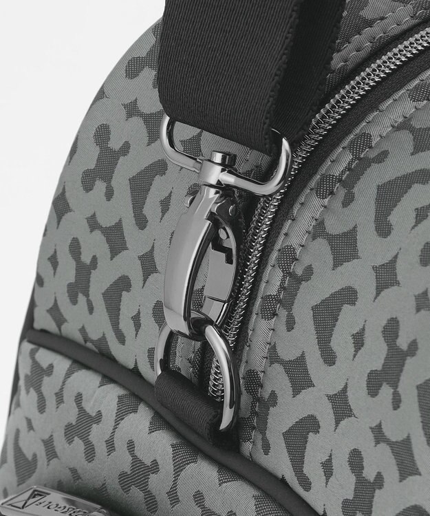 23区GOLF 【UNISEX】モノグラムボストンバッグ　シューズ収納付きの大容量　ショルダー持ちも可能 ブラック系5