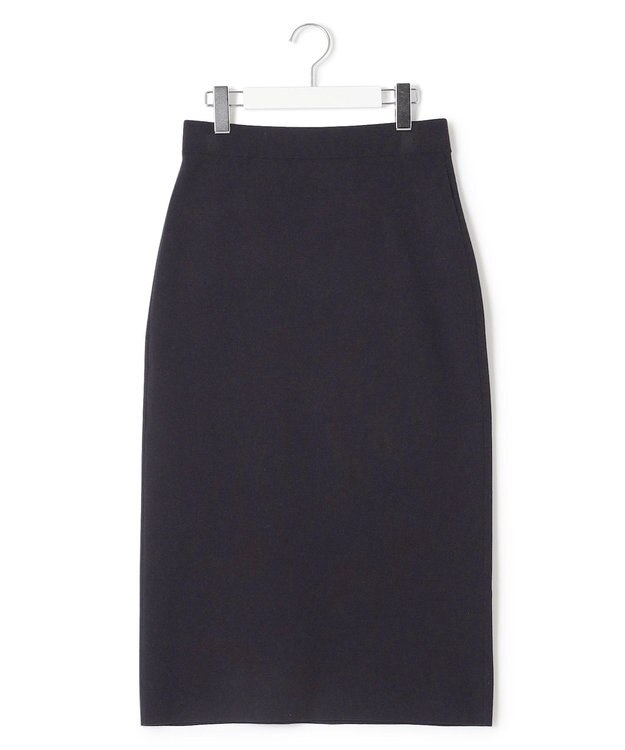 23区 【洗える】コンフォートストレッチ ニット タイト スカート ブラック系