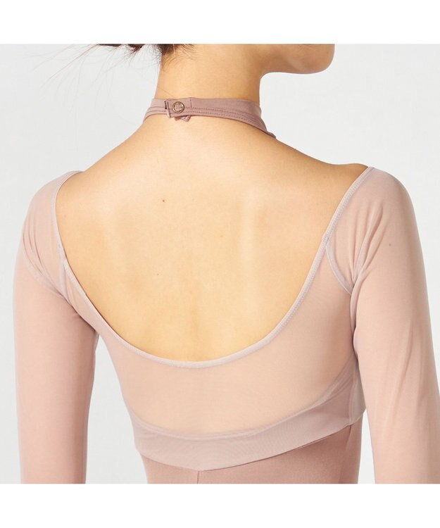 Chacott 【MADOKA SUGAI】ロングスリーブレオタード ベージュ