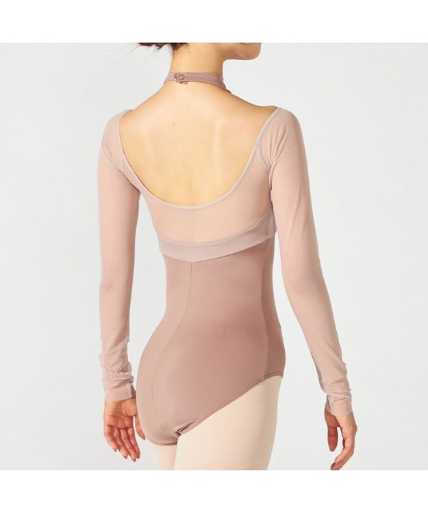 Chacott 【MADOKA SUGAI】ロングスリーブレオタード ベージュ