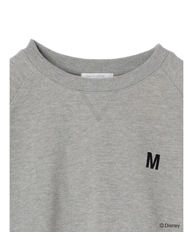 Green Parks Ｄｉｓｎｅｙ／裏毛袖プリントスウェットII Gray Mixture