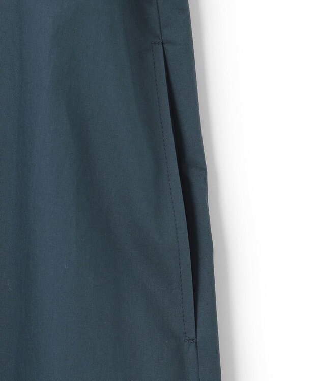 23区 【洗える】コンパクトコットンツイル シャツ ワンピース マリンブルー系