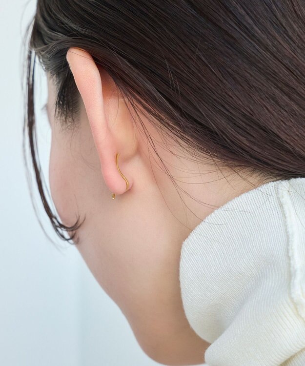 Phoebe ラッキーレターピアス&イヤリング(パワー)/片耳 ゴールド