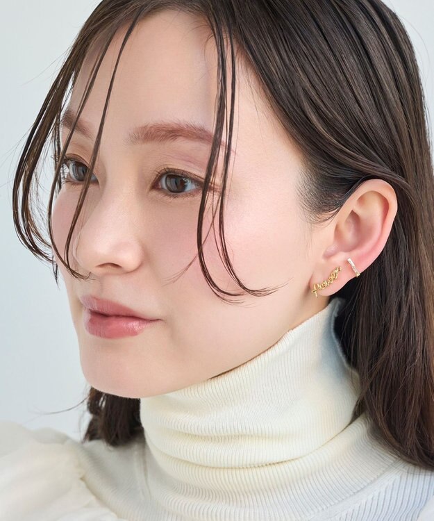 Phoebe ラッキーレターピアス&イヤリング(パワー)/片耳 ゴールド