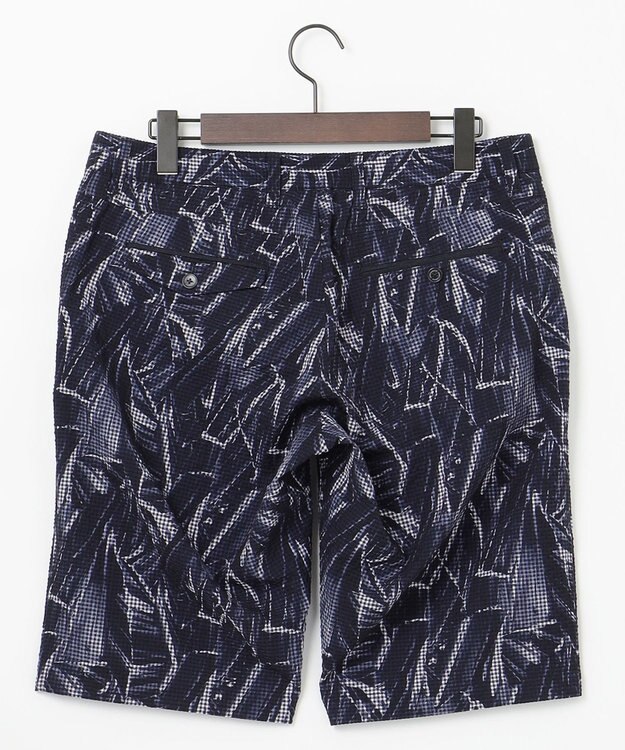 JOSEPH ABBOUD 【驚きの多機能】ライトウェーブ リゾートプリントハーフパンツ ネイビー系5