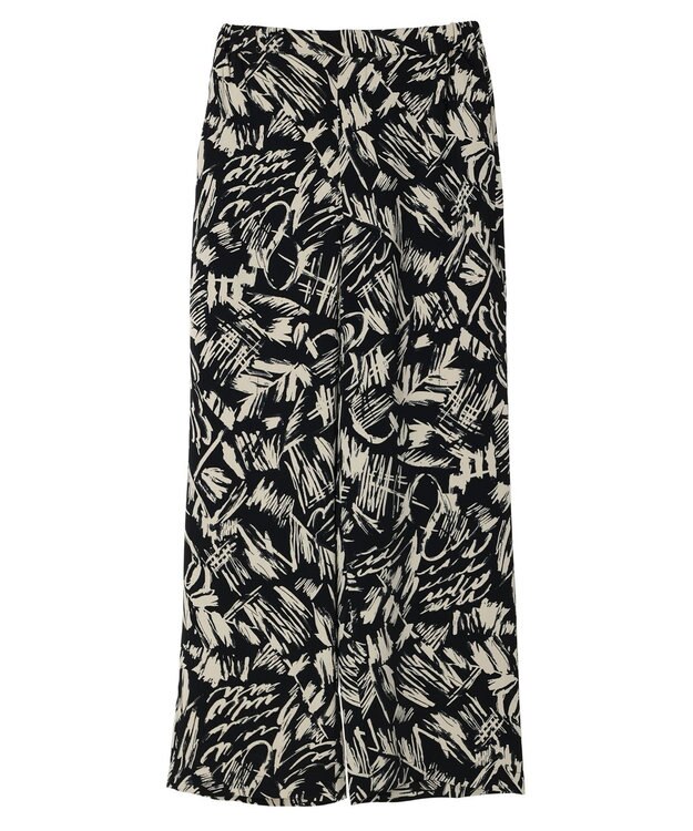 AMERICAN HOLIC イージーケア＋接触冷感プリントリラックスパンツ Black