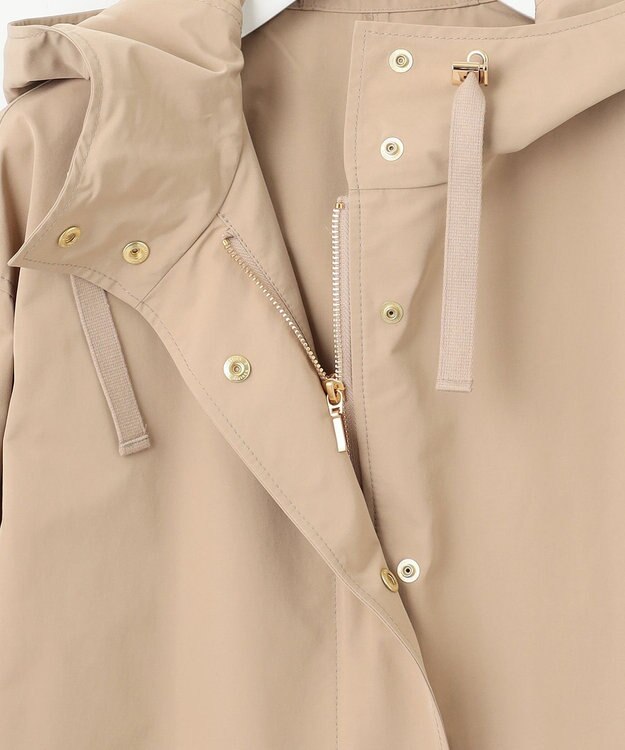 23区 L 【洗える/撥水加工】ブライトウェザークロス フーテッド アウター ベージュ系