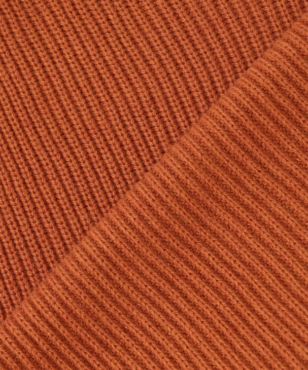 ANY 【洗濯機可】ウールブレンドクロップドニット オレンジ