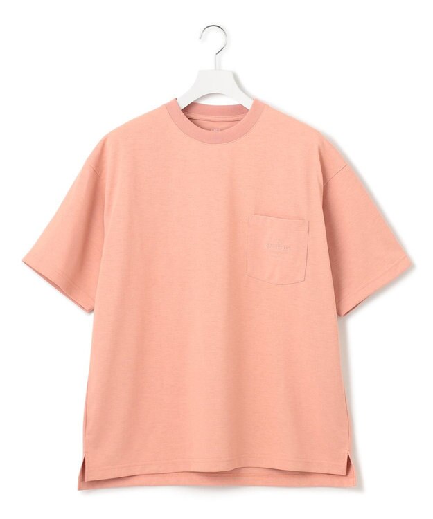 J.PRESS YORK STREET 【UNISEX】ワンポイント刺繍ポケット Tシャツ ピンク系