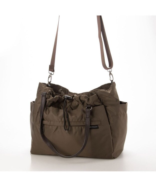 Y'SACCS 【Y’SACCS vous et】ポーチ付き3WAYトート カーキ