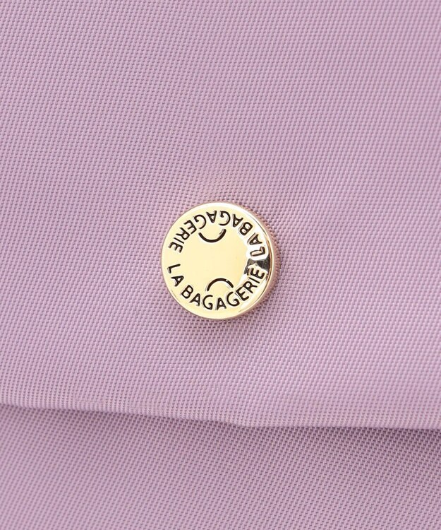 LA BAGAGERIE ダブルフロントポケット2WAYビッグショルダー ライトパープル