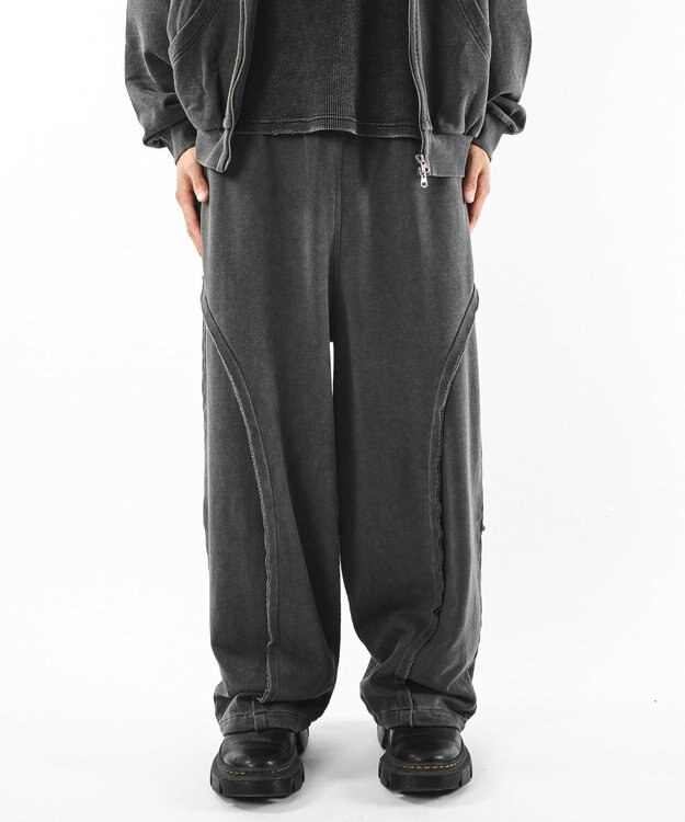 WEGO 【ユニセックス着用ITEM】バルーン3Dスウェットパンツ ブラックその他