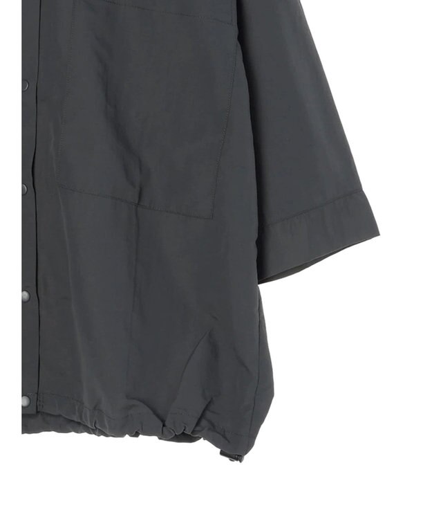 CRAFT STANDARD BOUTIQUE ＢＩＧポケットナイロンブラウス Charcoal Gray