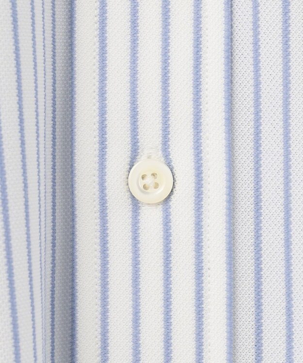 J.PRESS MEN 【J.PRESS PLUS】カノコインレイストライプパッチポケット シャツ/B.D. サックスブルー系1