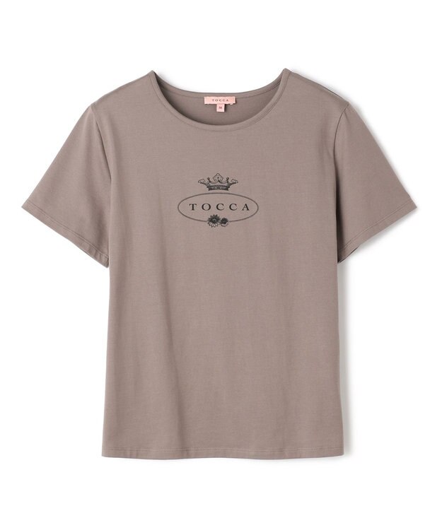 TOCCA 【洗える】TOCCA LOGO TEE Tシャツ [新色]グレー系