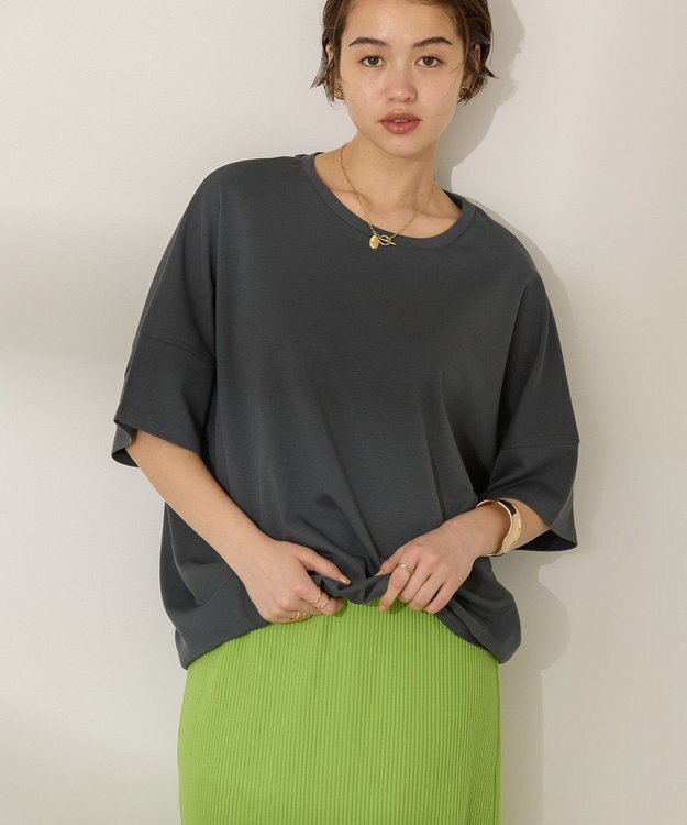 AMERICAN HOLIC 【WEB限定】【UVカット＋接触冷感】 コクーンカットプルオーバー Charcoal Gray