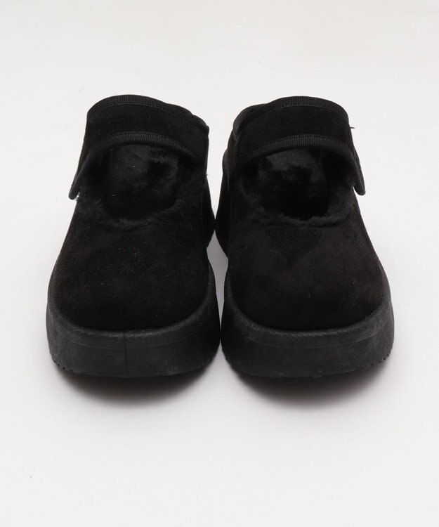 WEGO ムートンタッチメリージェーンシューズ ブラック