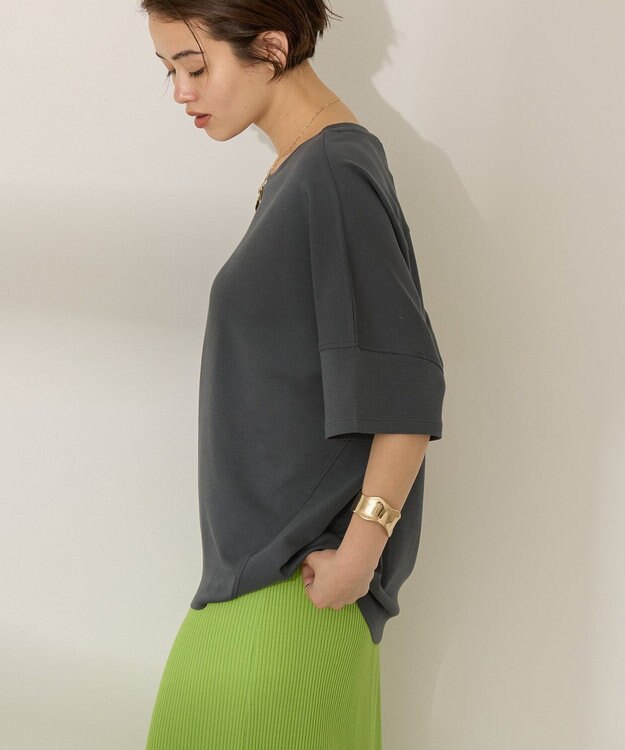 AMERICAN HOLIC 【WEB限定】【UVカット＋接触冷感】 コクーンカットプルオーバー Charcoal Gray