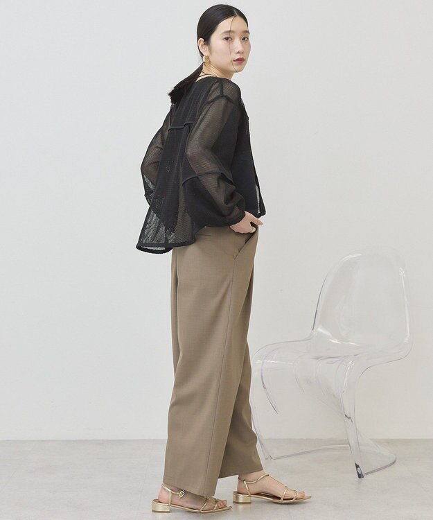 AMERICAN HOLIC メッシュ異素材ブルゾン Black
