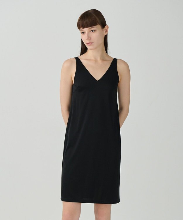 GRACE CONTINENTAL トリアセインナーキャミワンピース ブラック