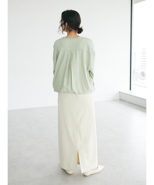 CRAFT STANDARD BOUTIQUE レーヨントロミ羽織りシャツ Light Green