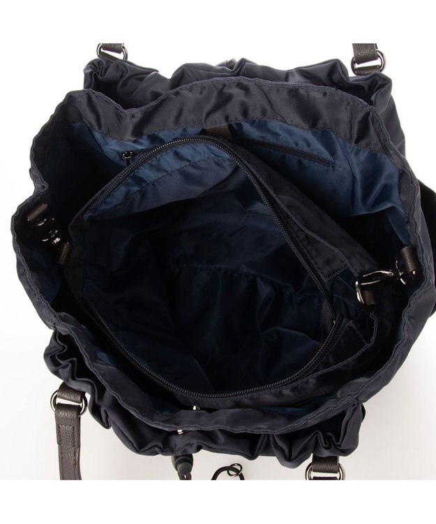 Y'SACCS 【Y’SACCS vous et】ポーチ付き3WAYトート ネイビー