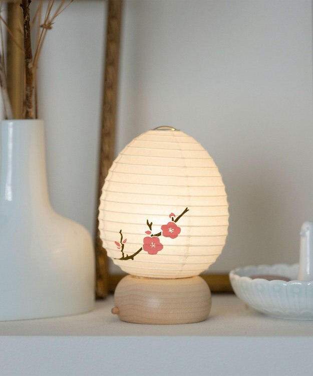 ちょうちん堂 【きもち】AKOGARE 梅 ちょうちん ライト ホワイト