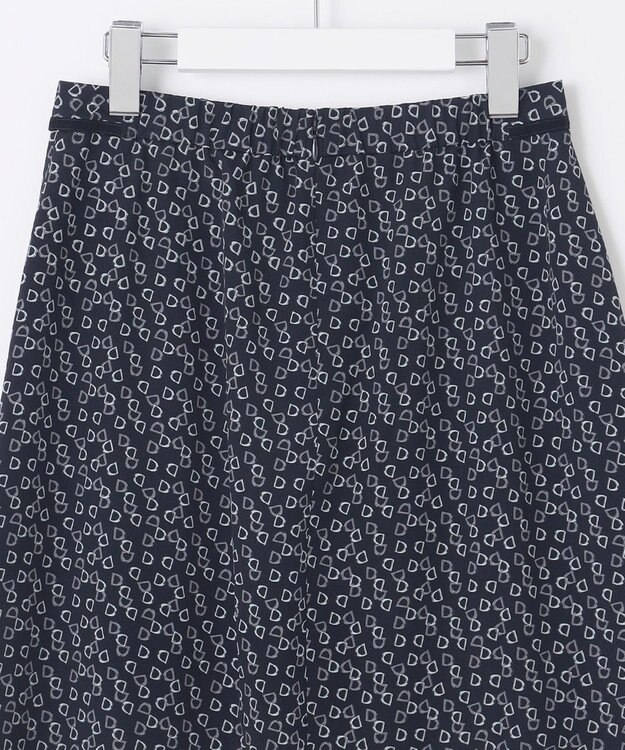 J.PRESS LADIES 【洗える】チェーンプリント マーメイド スカート ネイビー系5