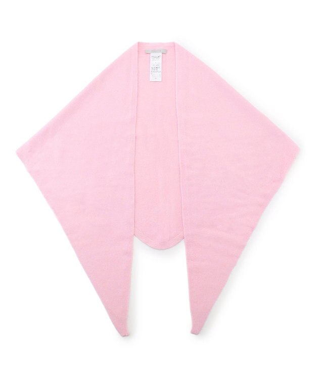 UNFILO 【WEB/一部店舗限定】ふわふわニット 三角ストール ピンク
