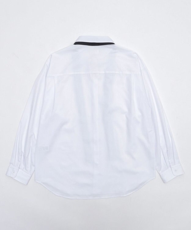 WEGO 【ユニセックス着用ITEM/MLサイズ展開】TRボウタイシャツ（LS） ホワイト