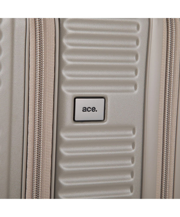 ACE BAGS & LUGGAGE ace. サルートン フロントオープンスーツケース M~Lサイズ 68～77L 05363 グレージュ