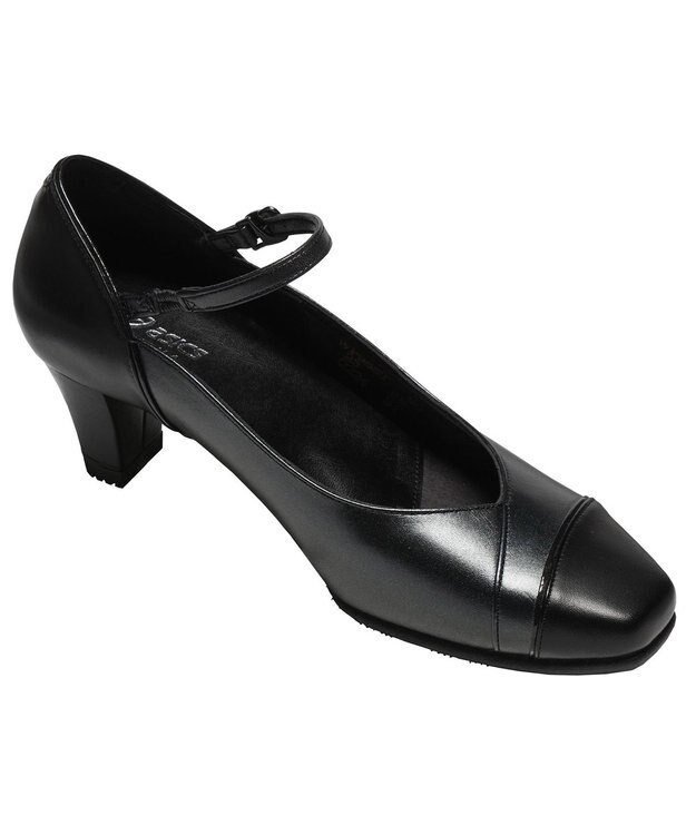 ASICS WALKING ペダラウォーキングシューズ 2E ヒール高5.0cm ブラック系