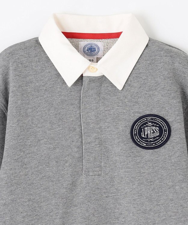 J.PRESS KIDS 【140-170cm】ホワイトカラー ポロシャツ グレー系