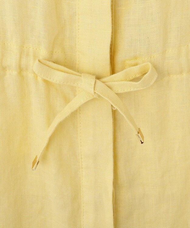 YECCA VECCA フレンチリネンドロストワンピース Yellow