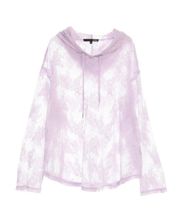 Green Parks ・ＳＵＧＡＲ　ＳＰＯＯＮ　シアーレースフーディー Lavender