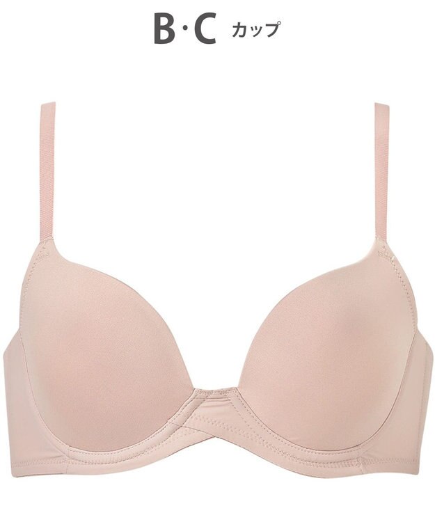 WACOAL ブラジャー サイズや体型特徴に合わせた設計 背中に段差がつきにくい アウターにひびきにくい レディース BXC410 /ワコール ピーチ