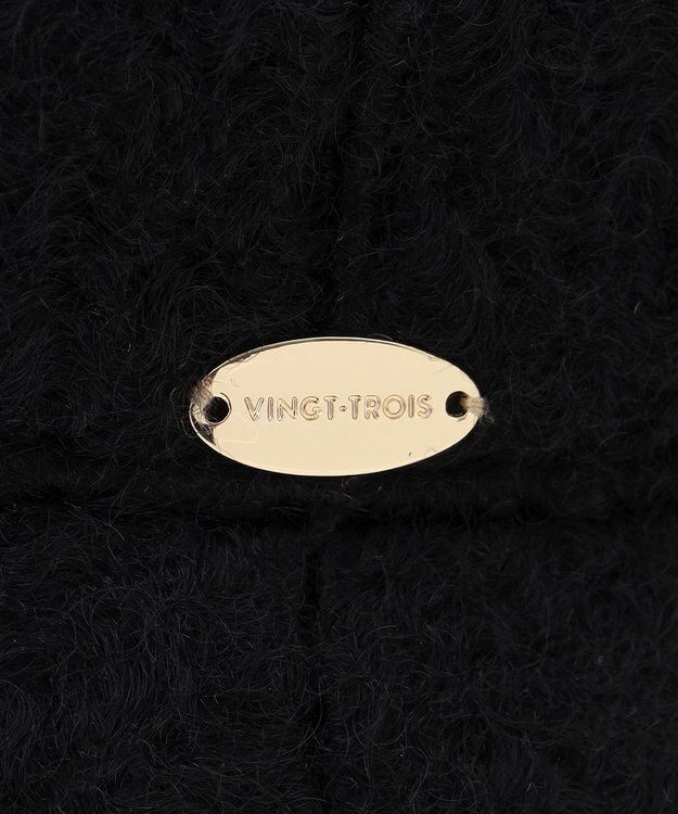 23区 【見上愛さん着用】プードルボア バケットハット ブラック系