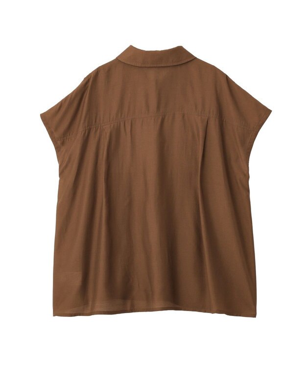 Green Parks ＳＥＴ２点刺しゅうキャミ＋シャツ Brown