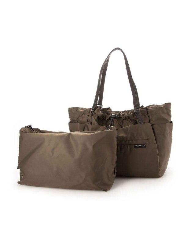 Y'SACCS 【Y’SACCS vous et】ポーチ付き3WAYトート カーキ