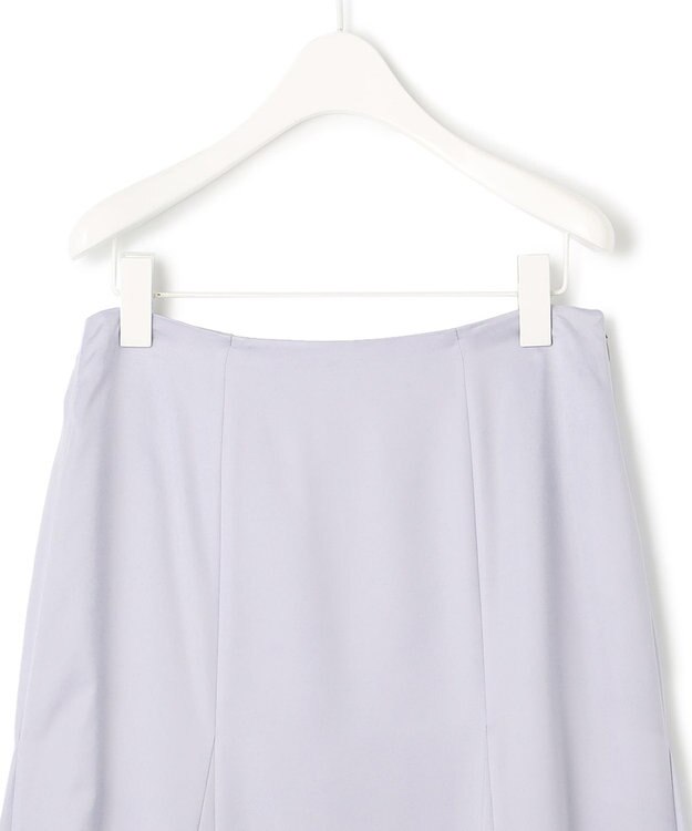 ICB 【洗える】 ルゼブフィブリルサテン スカート ライラックグレー系