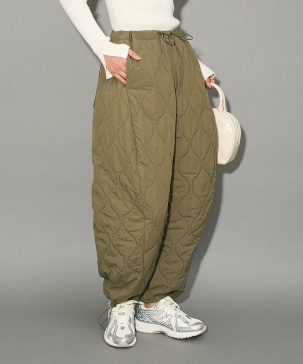 Green Parks キルティングカーブパンツ