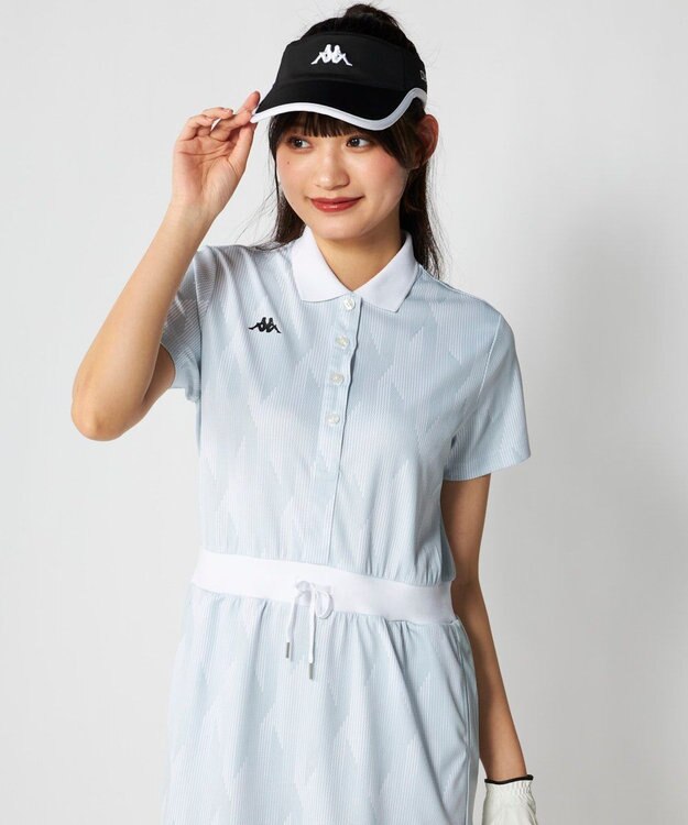 FILA GOLF／marie claire 【Kappa】ポロワンピース ホワイト