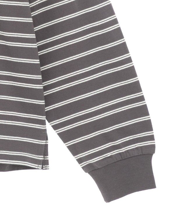 AMERICAN HOLIC PENNEY'S レトロボーダーロングTシャツ Charcoal Gray