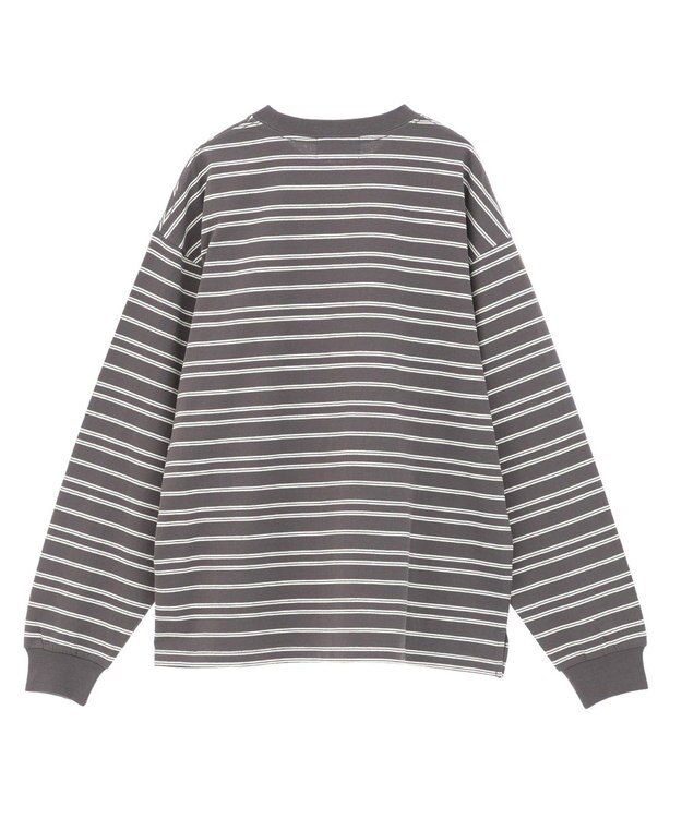 AMERICAN HOLIC PENNEY'S レトロボーダーロングTシャツ Charcoal Gray
