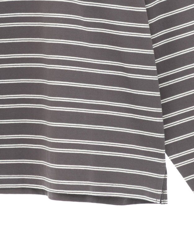 AMERICAN HOLIC PENNEY'S レトロボーダーロングTシャツ Charcoal Gray